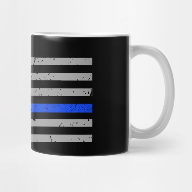 Police Officer Thin Blue Line Flag by bluelinemotivation